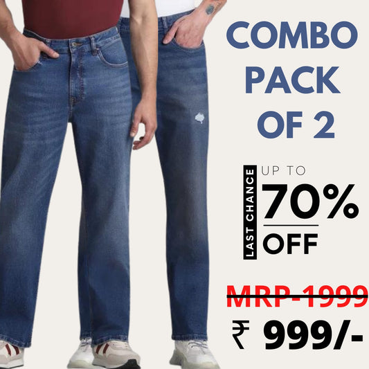 Jeans Combo Pack Of 2  Blue Regular Wear