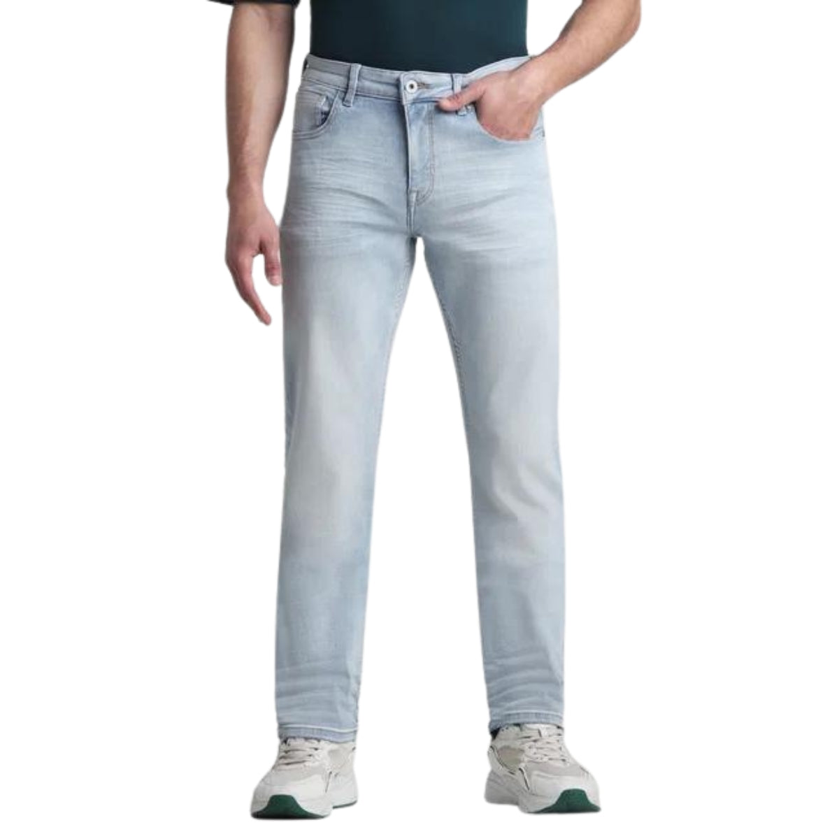 Jeans Combo Pack of 2 Men Light Blue Low Rise Regular Fit Jeans